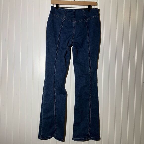 Vanilla Star Y2K 90s High Waist Flare Jeans w/ Zip Front Ring Pull - Size 9 W29 - Picture 3 of 6